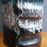 Green and white floor vase by Dumler & Breiden 1970s