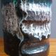 Green and white floor vase by Dumler & Breiden 1970s