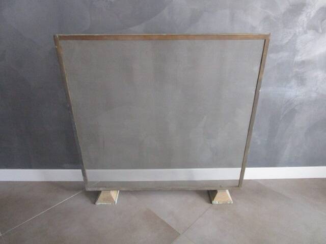 Antique gold metal firewall