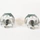 Pair of 1970’s modernist Space Age wall sconces by Doria Leuchten