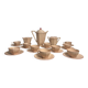 Art Deco, Digoin Sarreguemines pink coffee service circa 1930