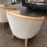 Pair of contemporary armchairs