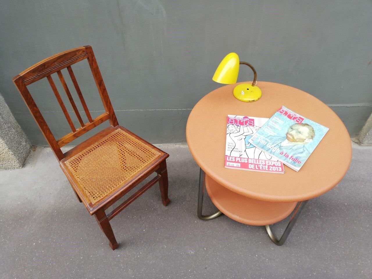 Bauhaus-style modernist side table