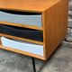 Scandinavian style enfilade in solid teak and pencil feet