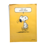 Snoopy 1958 "Weekend" poster
