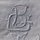 BG leaves embroidered linen pillowcase