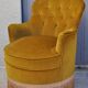 Velvet toad chair