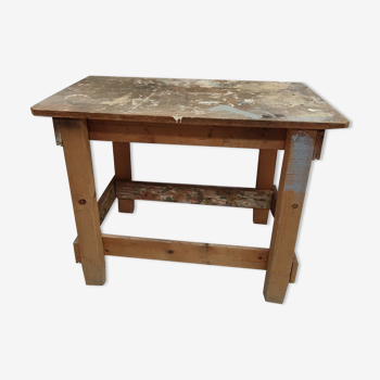 Vintage wooden workbench