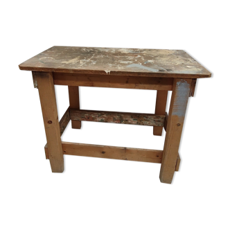 Vintage wooden workbench