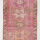 Tapis de couloir vintage rose orange 95x363 cm SK 18096