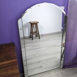 Beveled art deco mirror 127 x 83 cm