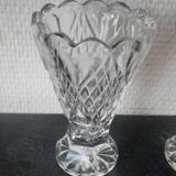 Paire de vases en cristal