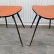 Pair of Vintage Stools with Metal Legs, Consoles