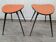 Pair of Vintage Stools with Metal Legs, Consoles