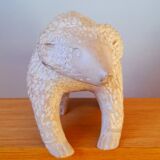 Stone bear sculpture, folk art