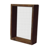 Ancient wood and steel screen