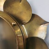 Brass flower ceiling or wall light
