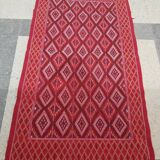 Traditional red carpet handmade in pure wool 120x225cm