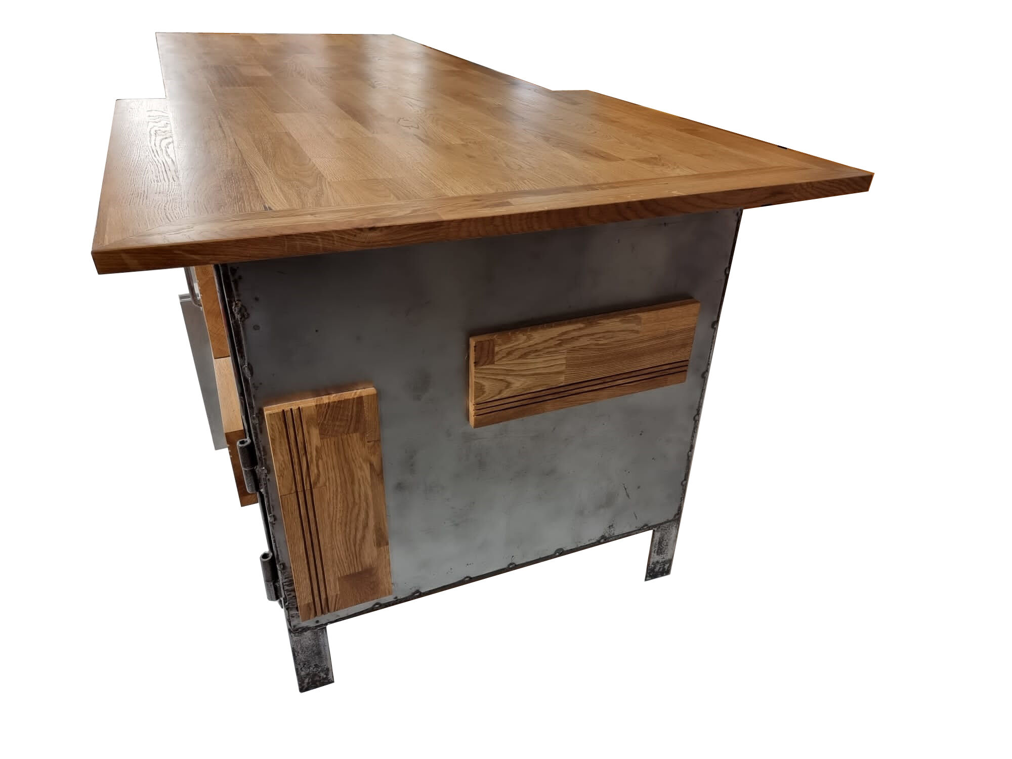 Industrial kitchen island, 1970s