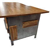 Industrial kitchen island, 1970s