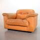 Striking De Sede DS101 Cognac Leather Lounge Chair DS17. Switzerland, 1970s