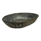 silver metal basket
