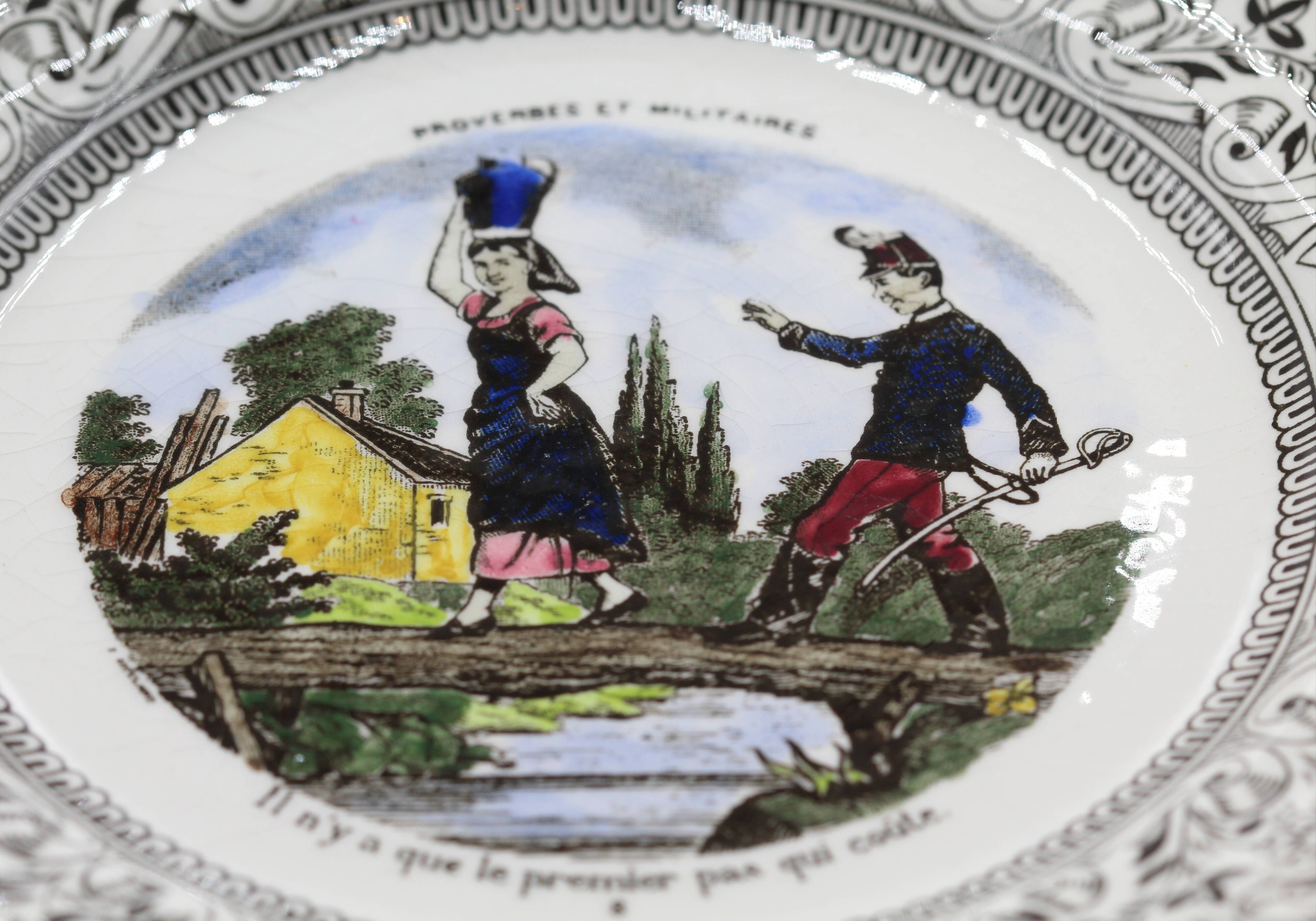 Old gien plate proverb