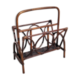 Wicker rattan magazine holder