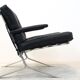 Chair black leather