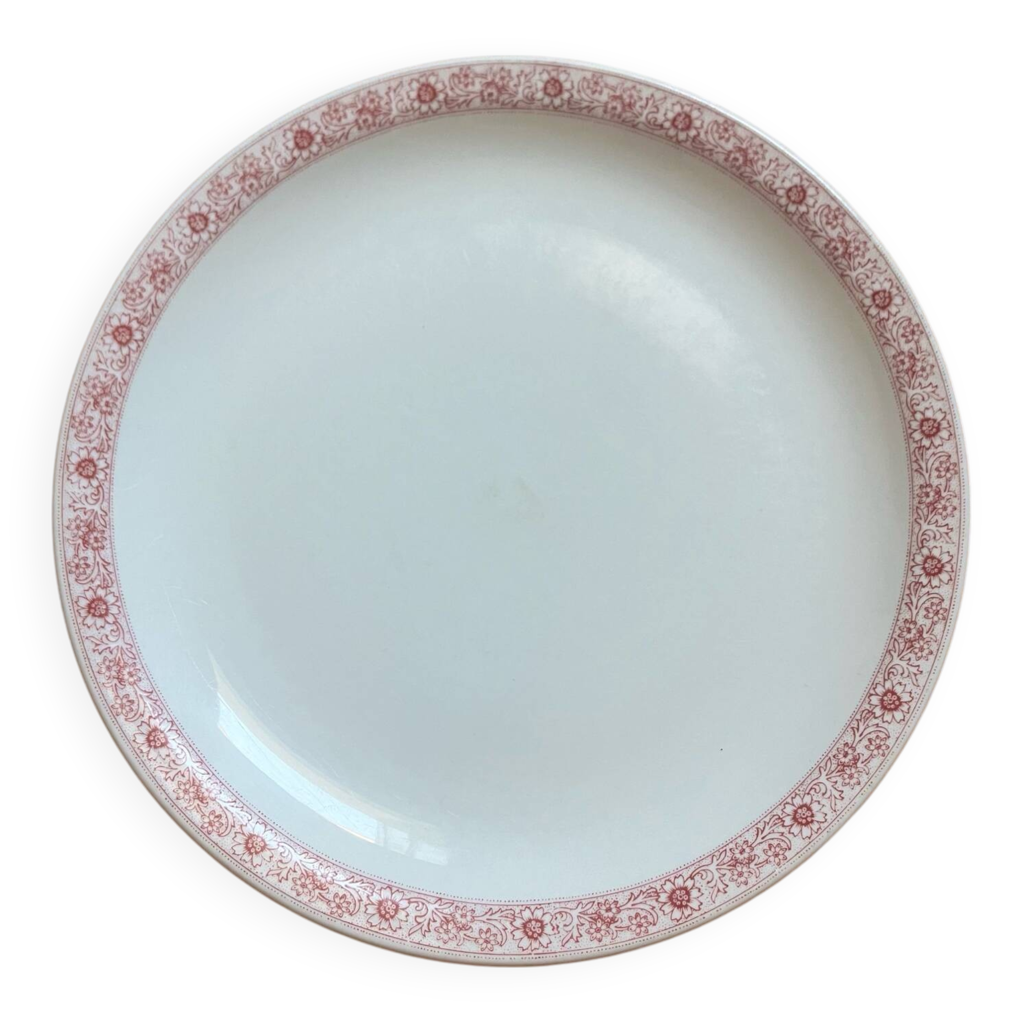 Pillivuyt “Aquitaine” pink dinner plate