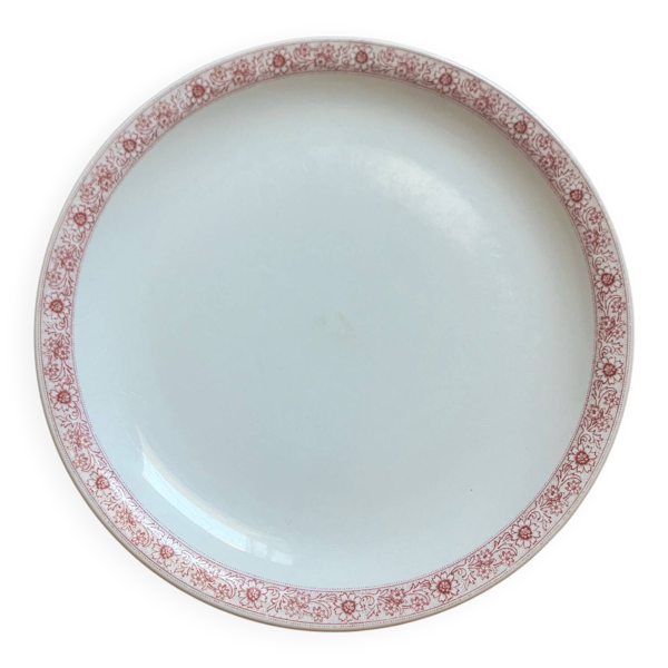 Assiette plate «&nbsp;Aquitaine&nbsp;» de Pillivuyt rose