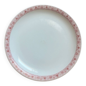 Assiette plate « Aquitaine » de Pillivuyt rose