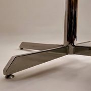 Table à manger à plateau en verre fumé - c. 1970 - Roche Bobois