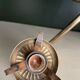Duo of vintage neoclassical brass wall lamps 1960