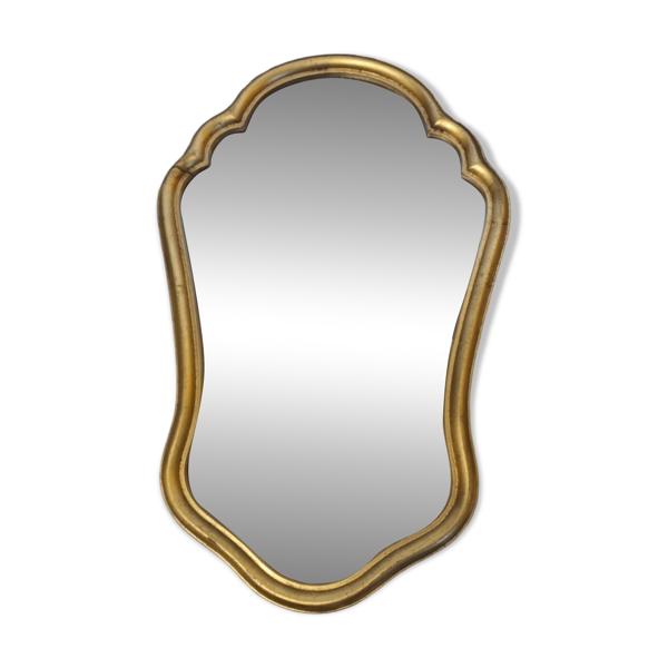 Miroir Batoque bois doré 65 x 42 cm — Beyit