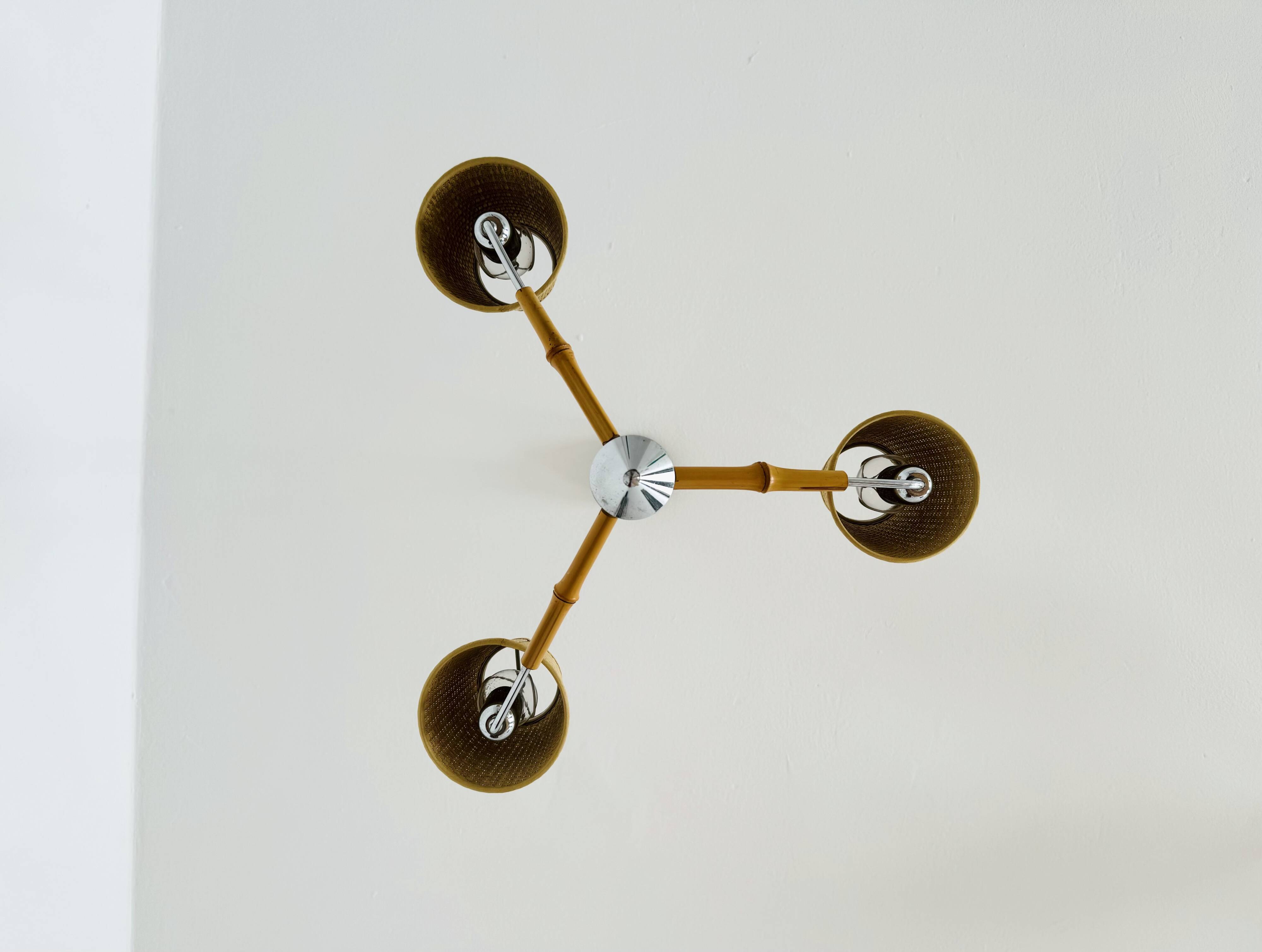 Bamboo Chandelier by Rupert Nikoll