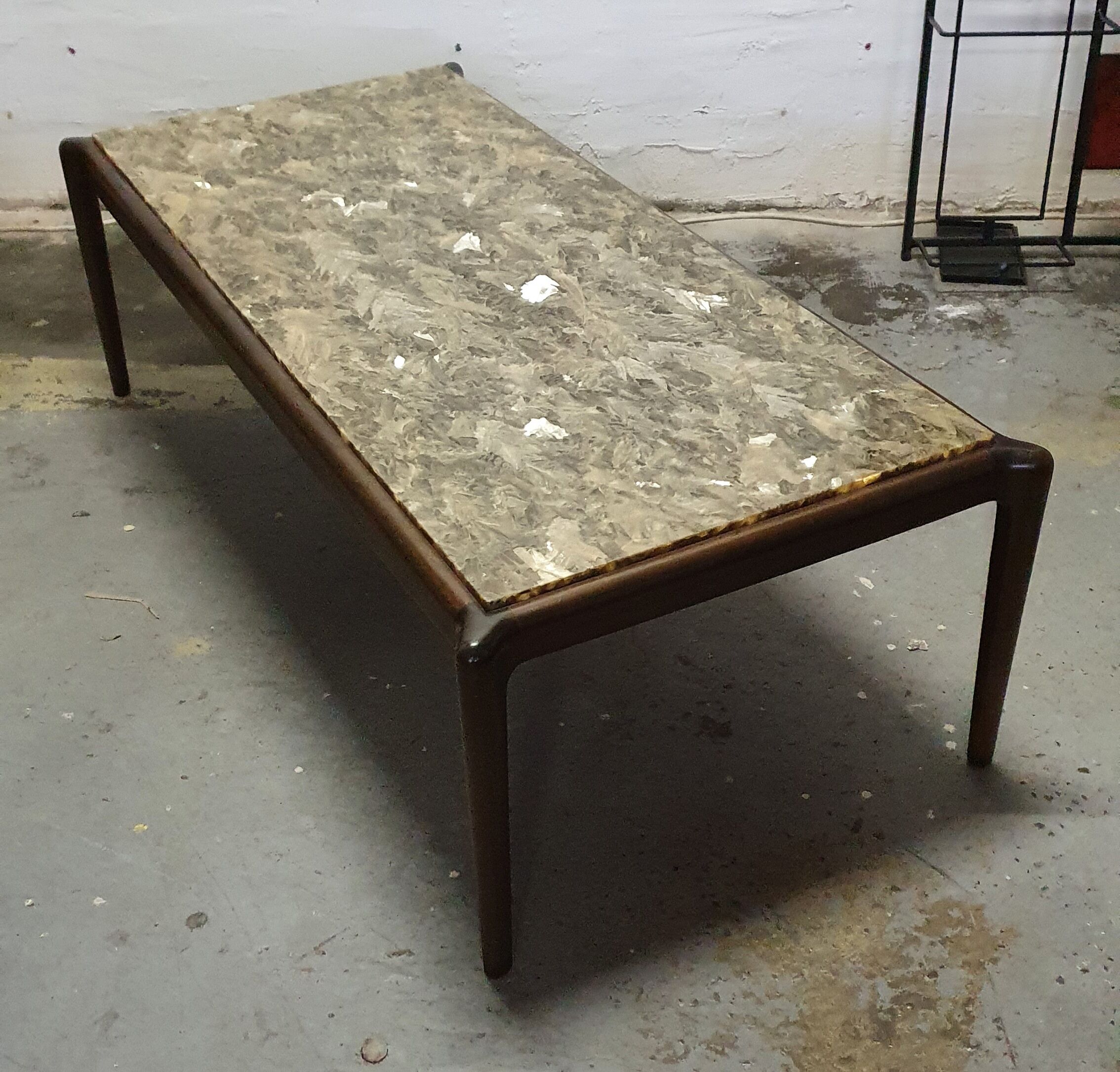 Coffee table top resin onyx 60s