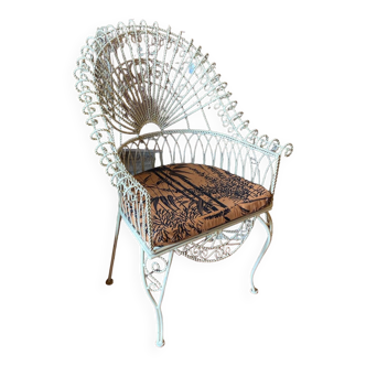 Wrought iron armchair