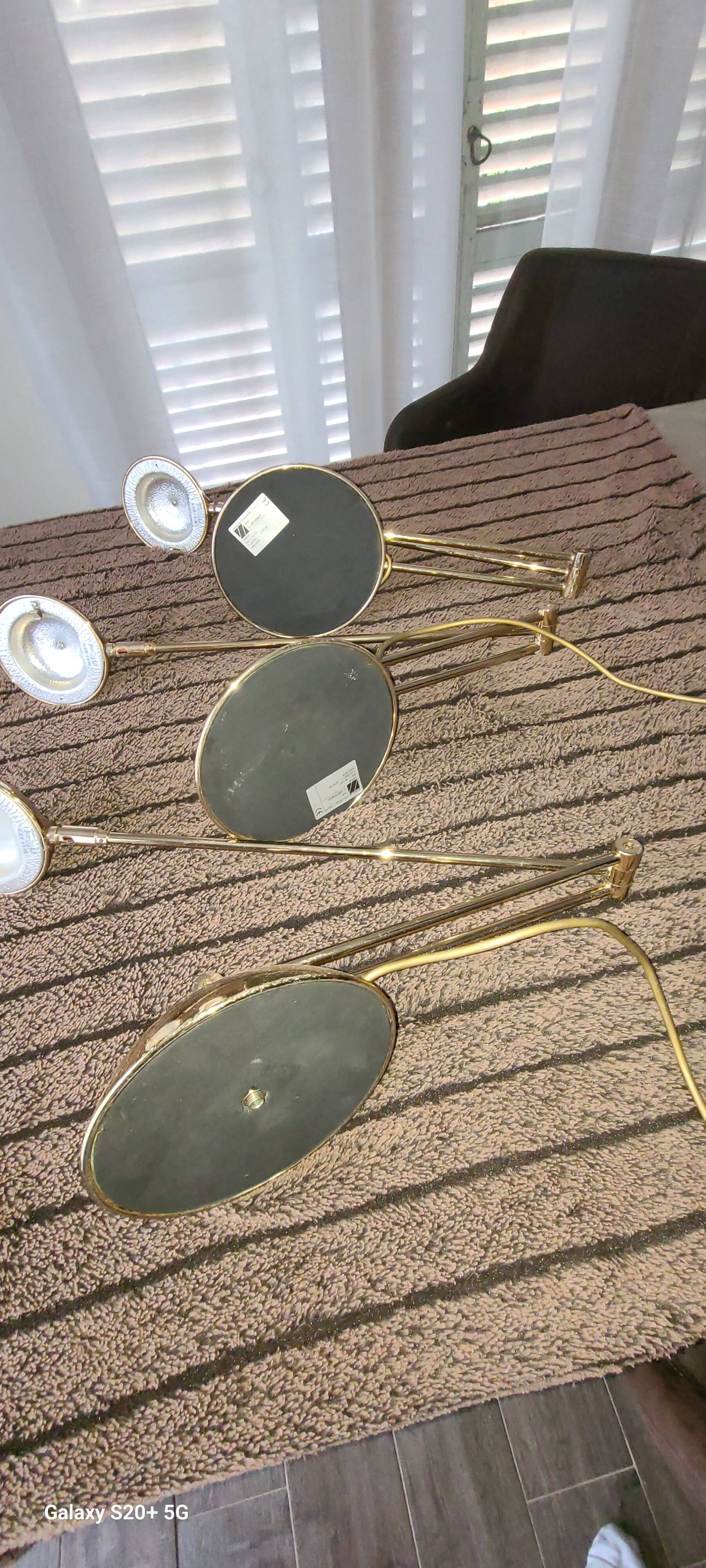 3 lampes de bureau vintage Zonca Voghera