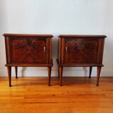 Pair of vintage Italian bedside tables from the 1950s