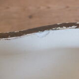 Sarreguemines trim 3 pcs Planter & vases blue, burgundy and gold