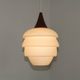 French Vintage Retro Ceiling Light 1960s/70s White Glass Tiered Shade 5589
