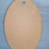 Miroir bois doré epoque 1960 ovale