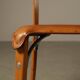 Ensemble de cinq chaises de salle à manger italiennes en cuir cognac, années 1990.