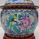 Pot couvert en cloisonné