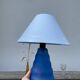 Lampe en verre bleu 1990