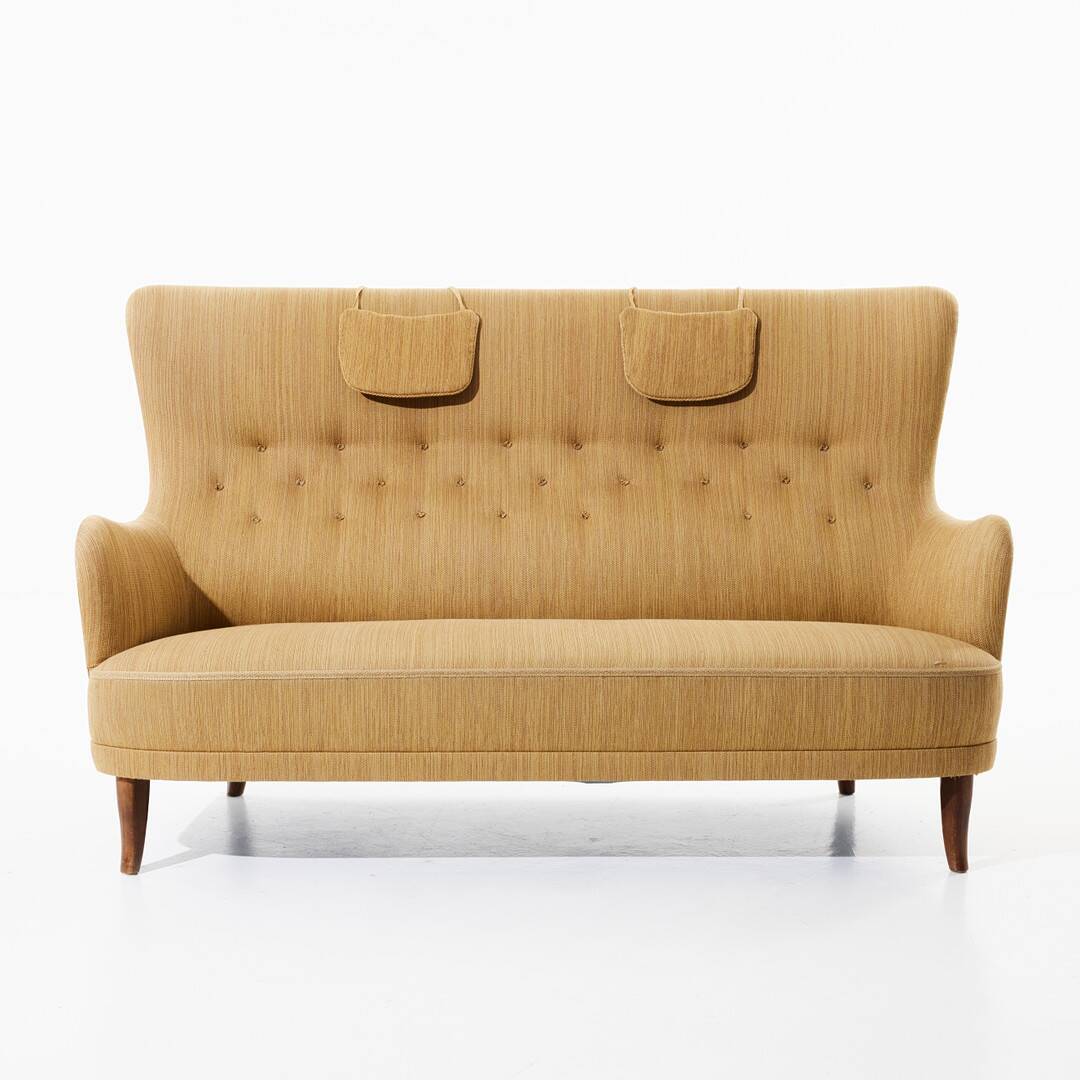 CARL MALMSTEN SOFA "Patronen", with marking AB OH Sjögren SWEDEN