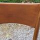 Pair of 50's Scandinavian style mahogany chairs