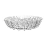 Aperitif dish in chiseled glass