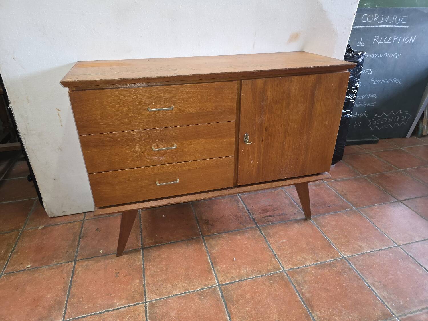 Vintage oak sideboard from the 60s